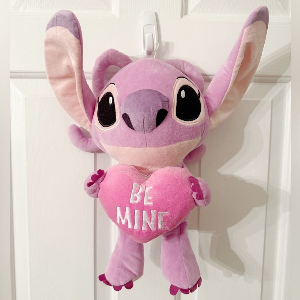 Rare Disney Baby Lilo & Stitch Valentine 14" Angel Plush Be Mine